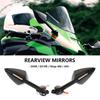 Motorcycle Accessories Rearview Mirrors With Turn Signals LED For Kawasaki ZX-6R ZX6R ZX10R Ninja 400 NINJA 650 ZX 6R 10R