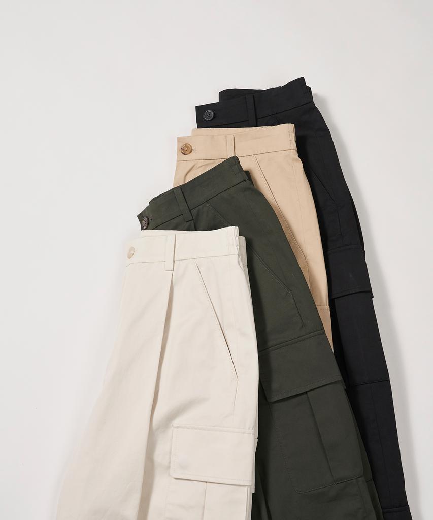210EDIT Women'S Cargo Wide Chino Pants [4 Color]_Ze2Pt171