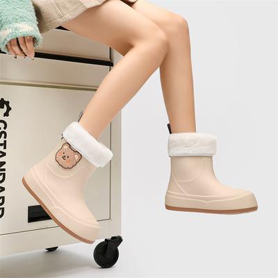 Botas de Lluvia Versátiles de Moda de Oso para Niña