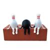 3D Printed Bowling Buddy Statue With Articulated Legs Flexible Bowling Ornaments Model Home Decoration For Bowling Enthusiast