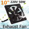 220V 10 Inch Metal Exhaust Fan High Speed Air Extractor Window Ventilation Fan for Kitchen Ventilator Axial Wall Fan