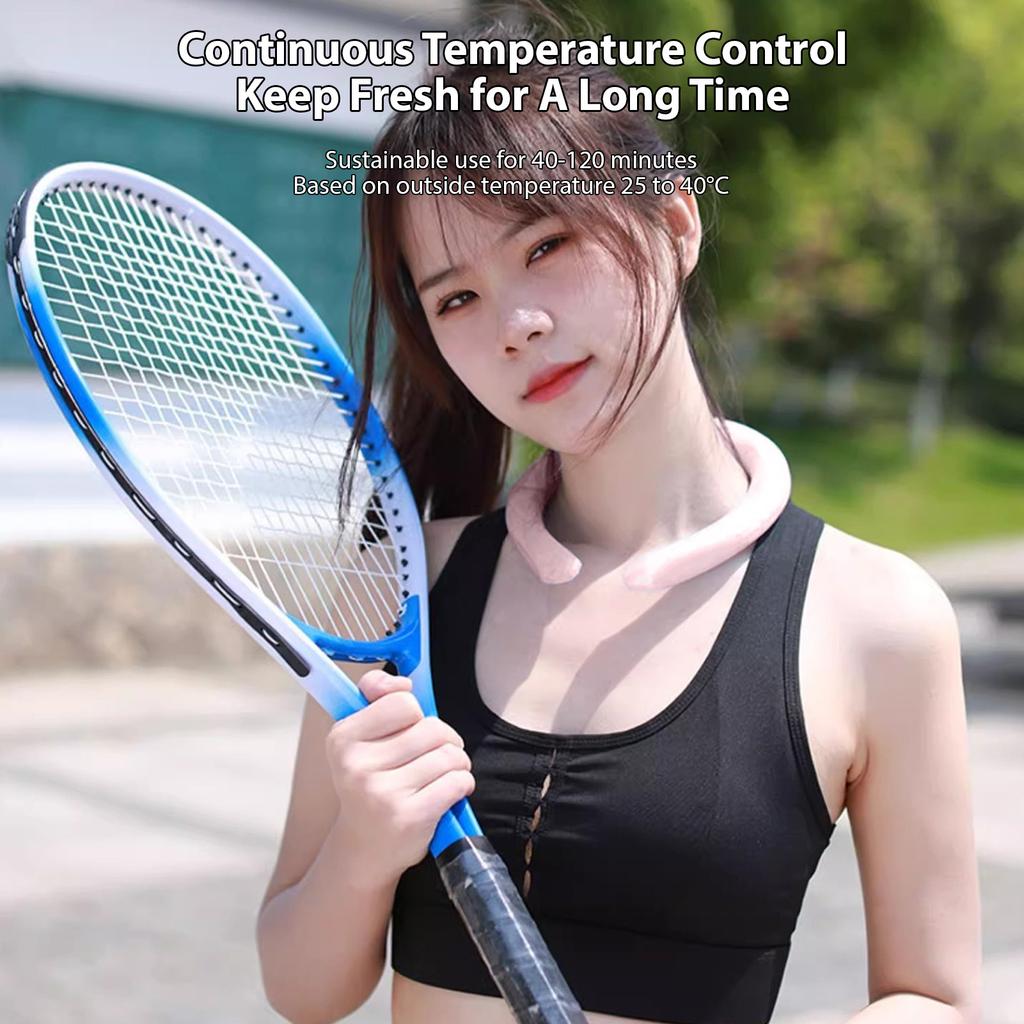 Neck Cooling Tube Outdoor Neck Cooler Summer Reusable Wearable Ice Rings Ice Cooling Rings for Hot Weather Outdoors Sports