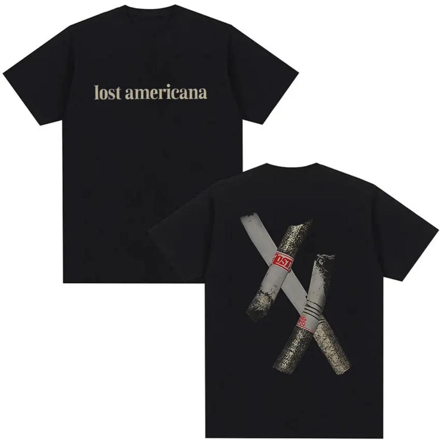 

Футболка рэпера Machine Gun Kelly MGK Lost Americana Tour 2025-2026 Мужская Хип-хоп Мода Хлопок Y2K С коротким рукавом Уличная одежда S чёрный