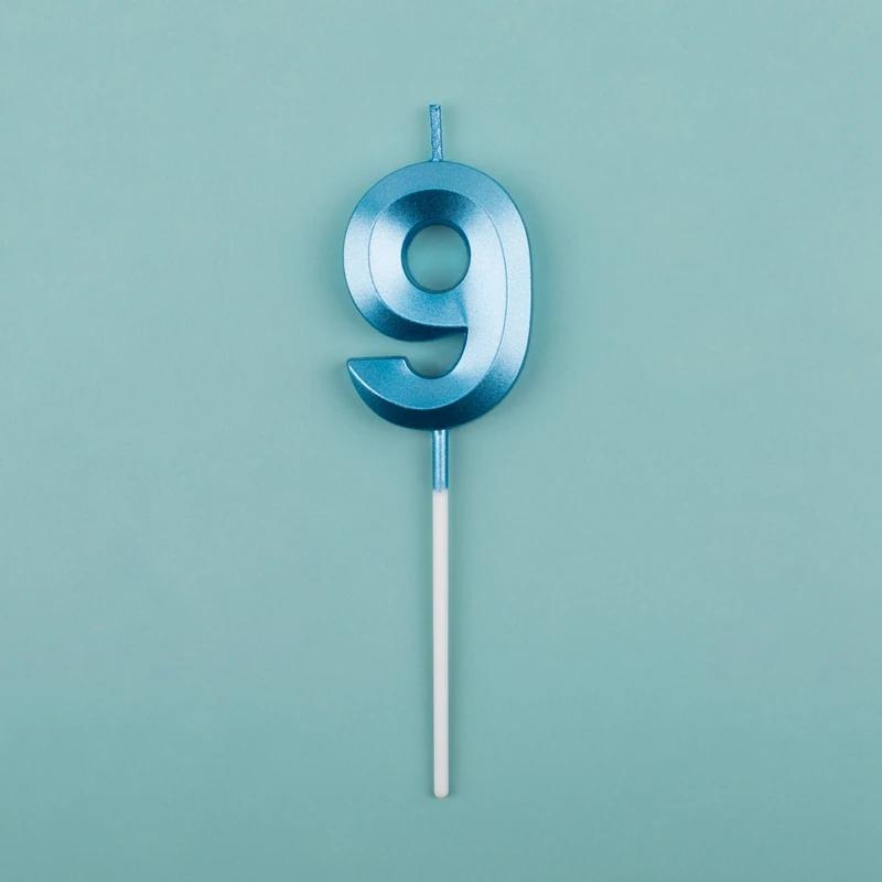 

Pink Blue Digital Candle 0-9 Number Birthday Candles Cake Dessert Insert Decoration Baby Shower Anniversary Day Cake Decor