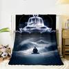 Yoga Buddha Meditation Cozy Art Blanket - Soft Warm Decorative Throw for Couch, Bed & Nap Time