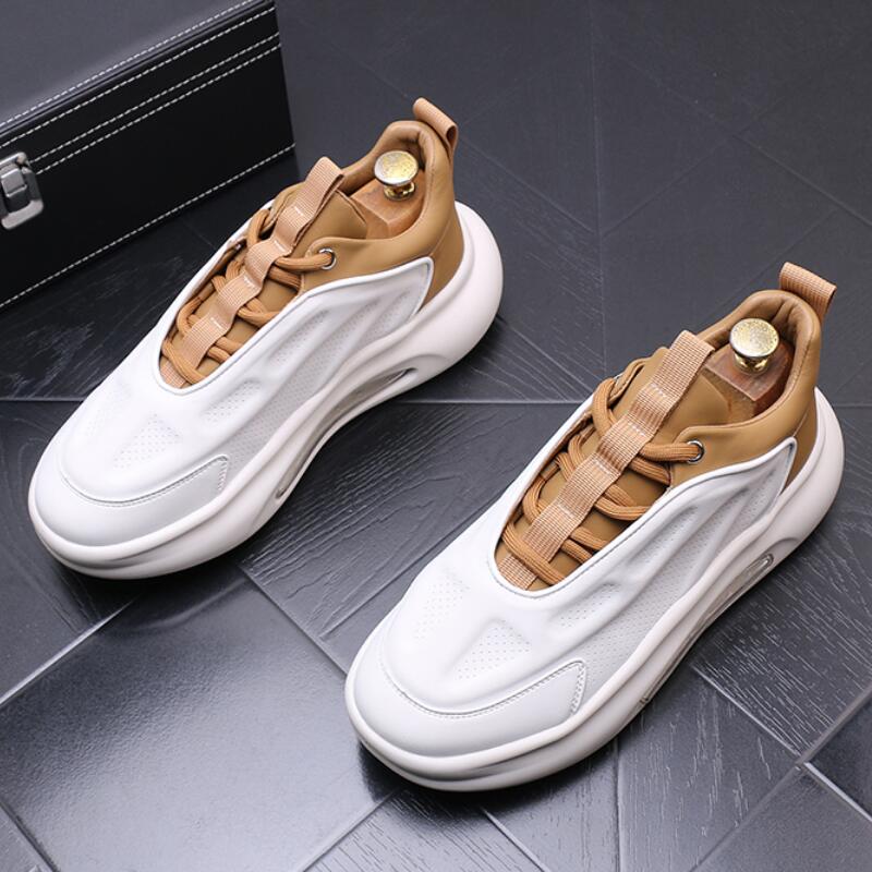 Fashion New spring and summer men's boots small white leisure youth all match breathable running shoes Zapatos Hombre a6