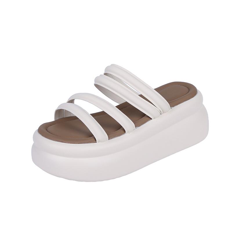 

2024 лето новая верхняя одежда на толстой подошве классные тапочки универсальные пляжные тапочки женские 33