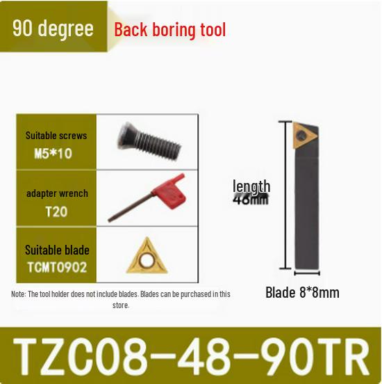 45°/90° Rough Boring Bar Holder with Replaceable Head & CBS/BSB Cutter