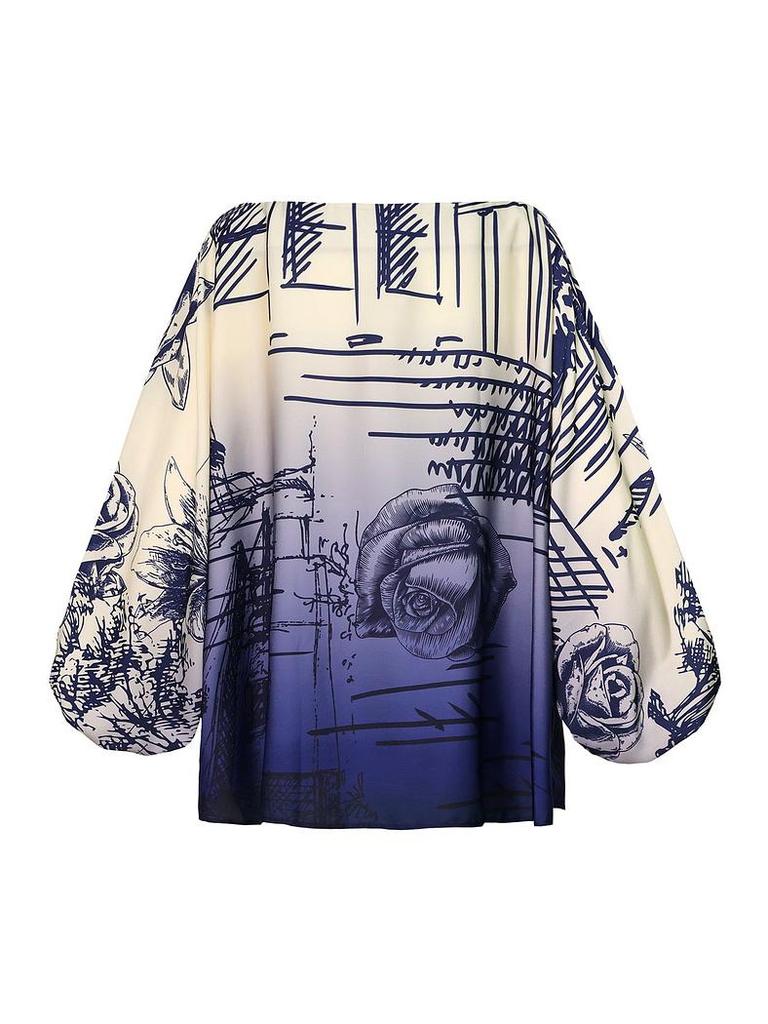 2023 Europäische & Amerikanische Damen Herbstmode Print Locker Zweiteiliges Set