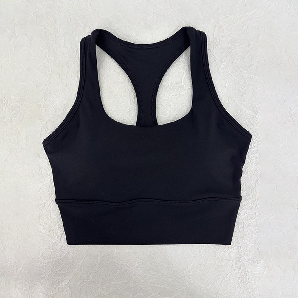 Alo Style Low-Intensity Sports Bra with Wide Straps and Cups for Yoga and Running