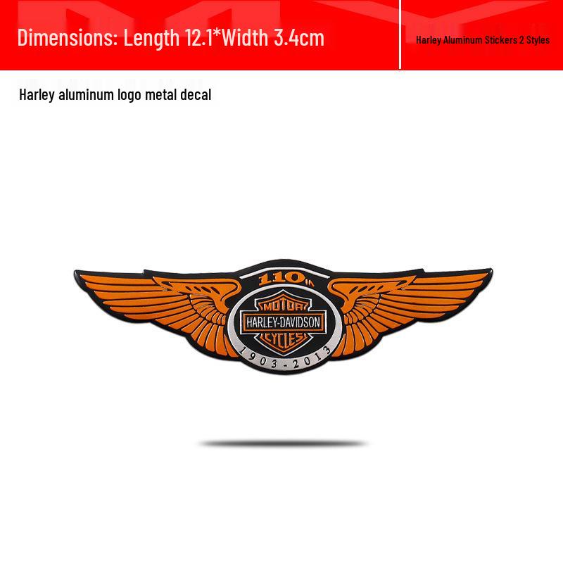 Skull Design Metal Emblems & Stickers for Harley-Davidson Bikes, Motorcycles & Cars: Aluminum Emblems & Stickers for Modifications.