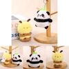 Panda And Bee Plush Keychain For Girls Gift Cute Animal Car Accessory