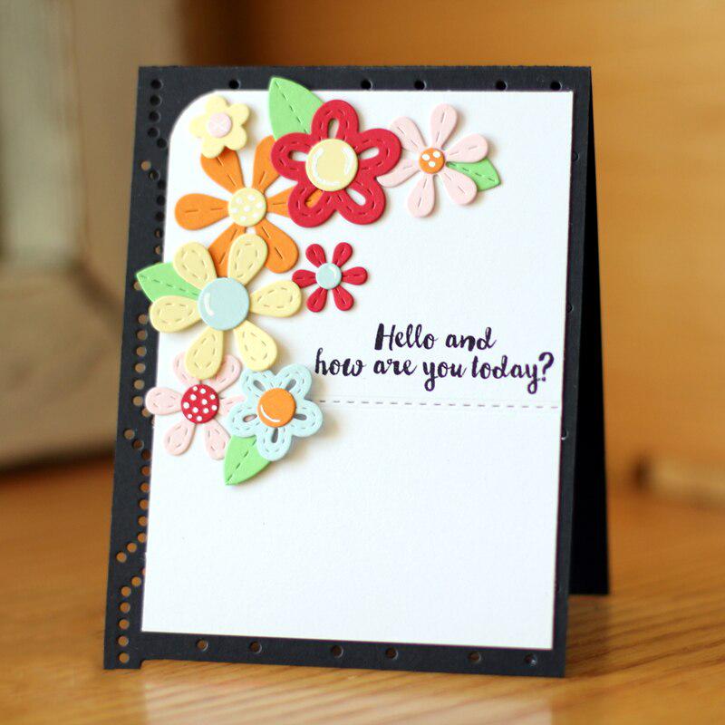 13PCS Flowers Metal Cutting Dies Stencils Scrapbook Photo Album Paper Card  Craft Embossing Die