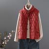 New 2023 Autumn/Winter Women's Retro Buttoned Thin Warm Cotton Vest