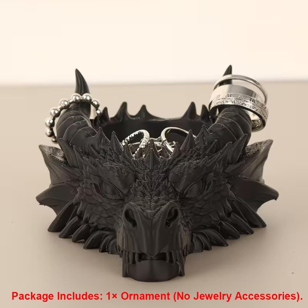 Xiaomi Creative Dragon Head Shape Desktop Ornament Jewelry Coin Storage Box Decoration Accessory, Halloween Home Gift