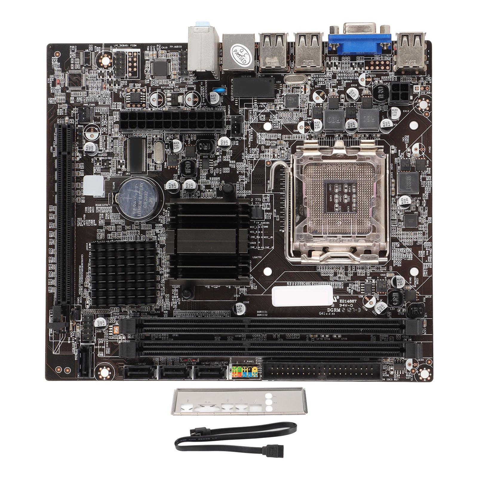 

Motherboard M ATX Dual Channel DDR3 Fast Transfer Speed Desktop Motherboard Supports for 771775