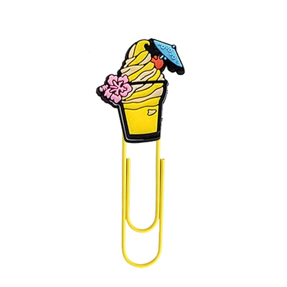 Bunte Cartoon-Essen-Büroklammer-Lesezeichen für DIY und Bürobedarf