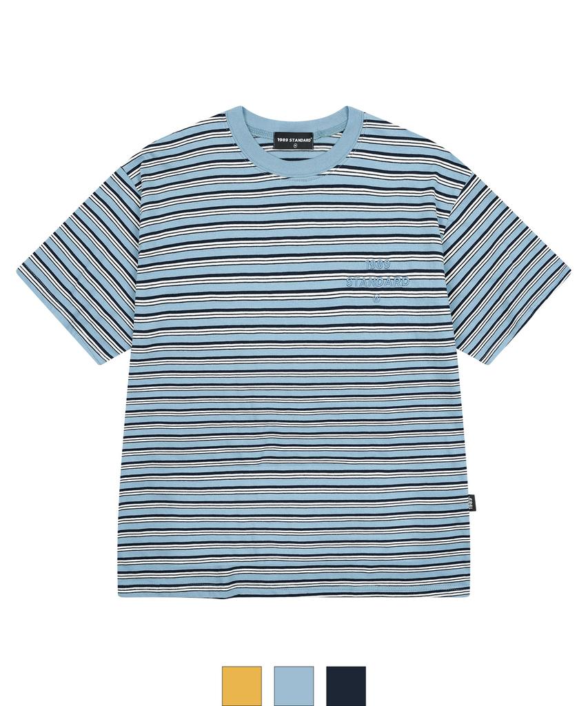 1989STANDARD Mix Stripe Oversized Short Sleeve (Jtosts-0003)