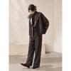 Damen Cropped Jacke mit Revers aus Kunstleder