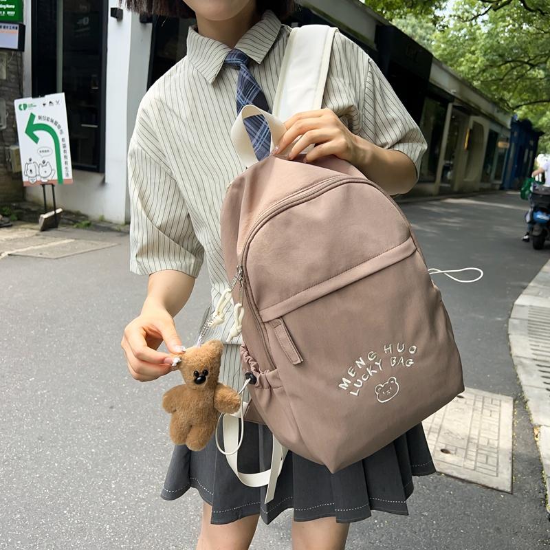 Ученики младших классов средней школы школьный рюкзак письмо большой емкости рюкзак — фото 17