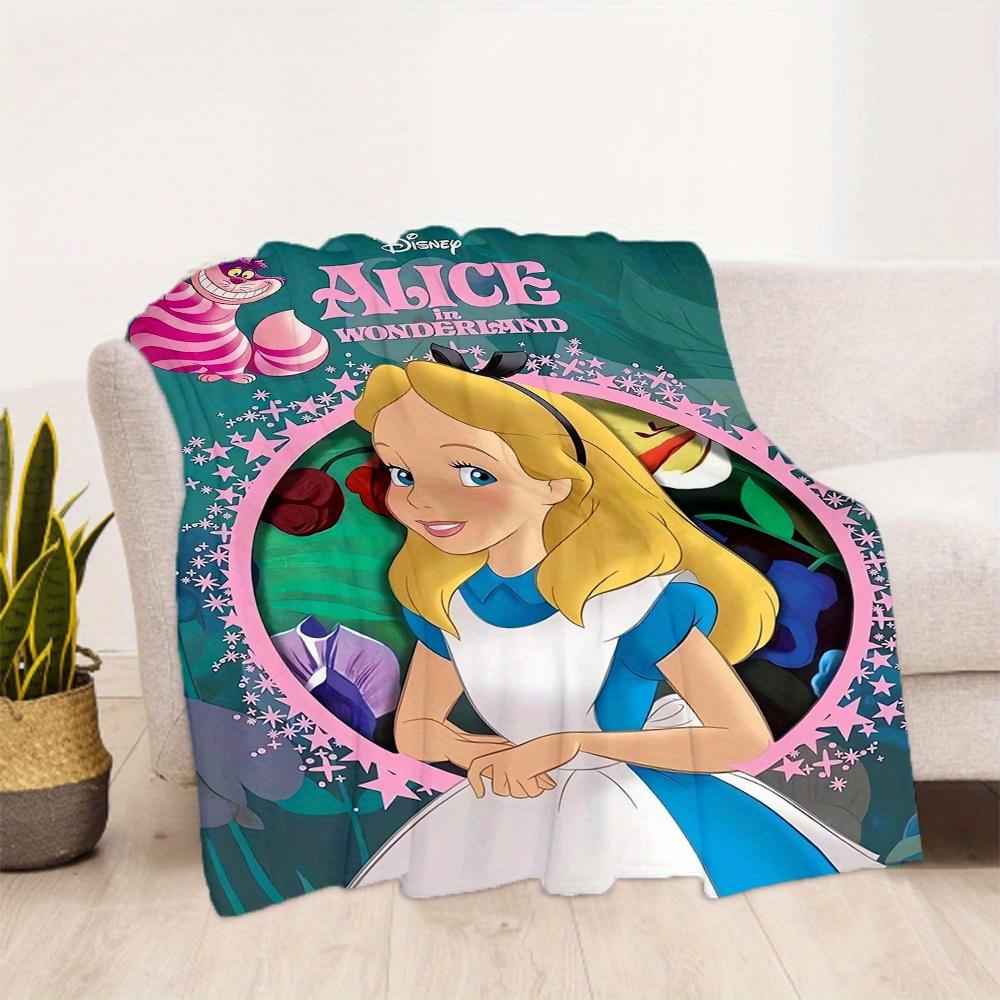 1pc, Disney Alice in Wonderland Blanket, Living Room, Outdoor Blankets, Travel, Camping