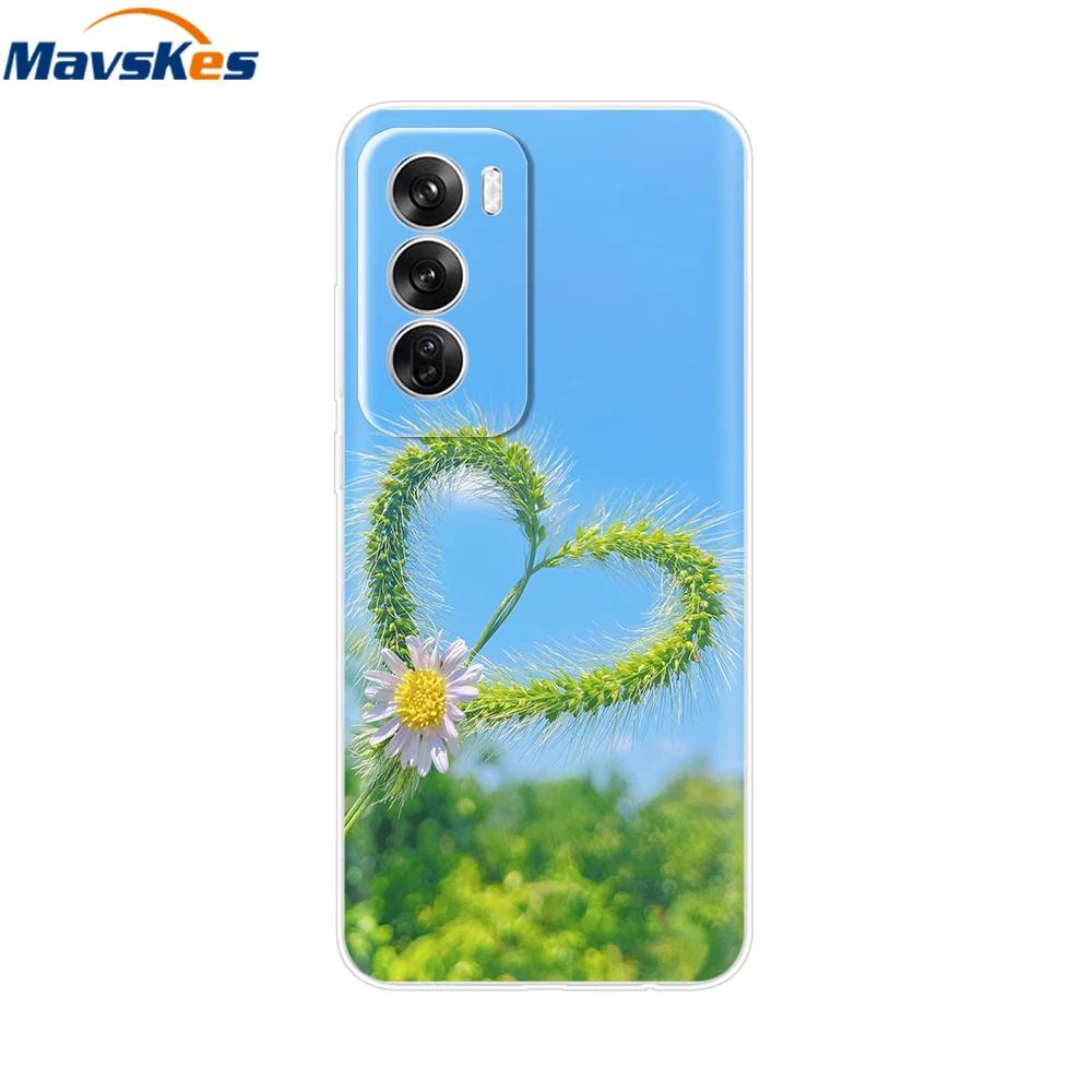 For OPPO Reno 12 5G Case Transparent Cover For OPPO Reno12 Pro 5G Reno12 Luxury Marble Soft Silicone TPU Phone Cases Funda Capas