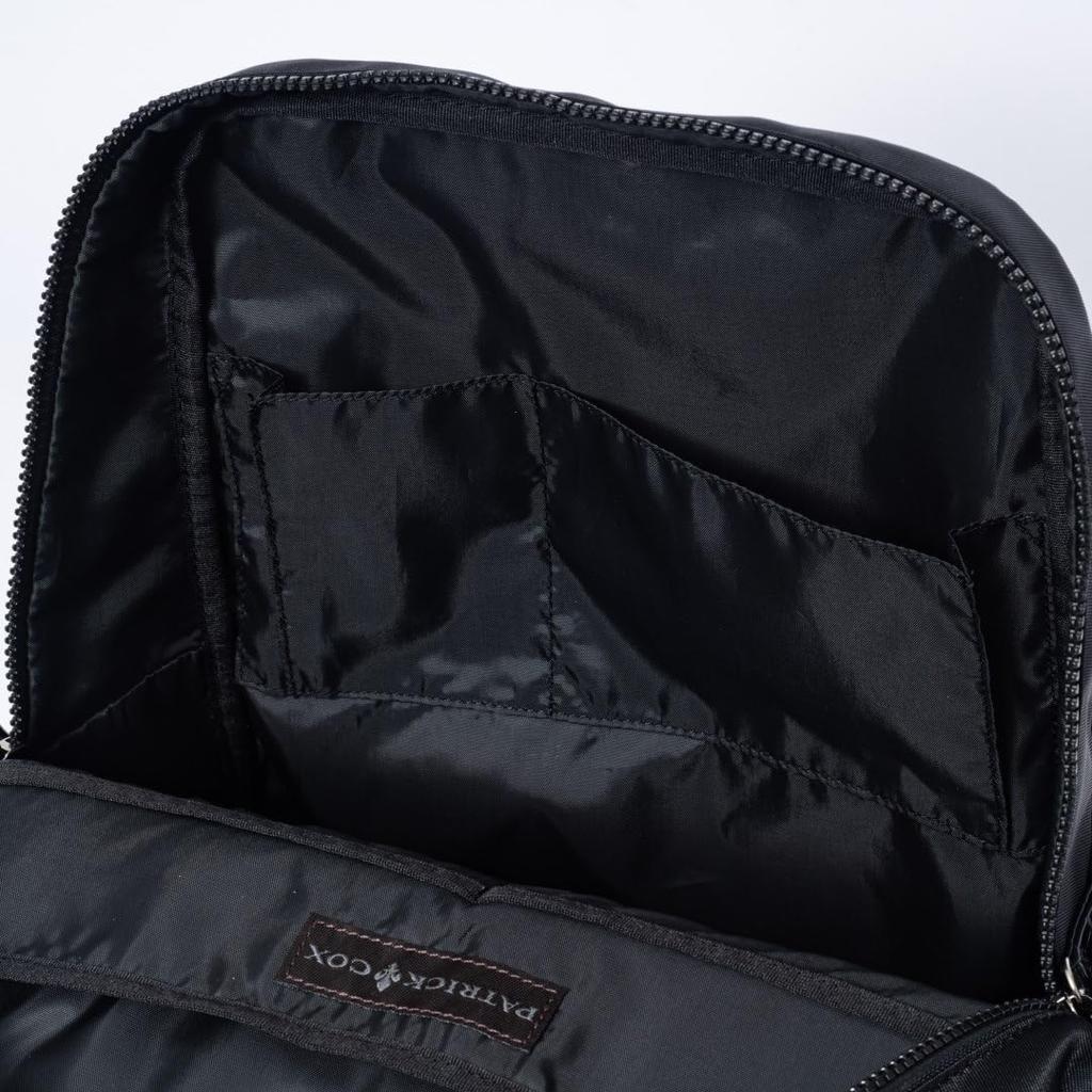 Patrick Cox Rent Nylon Backpack, Unisex, Casual, PXLHDGS1, Black