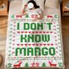 I Don't Know Margo! Christmas Vacation Quote soft warm plush blanket dorm sofa living room pet hogar bedroom gift home Flannel