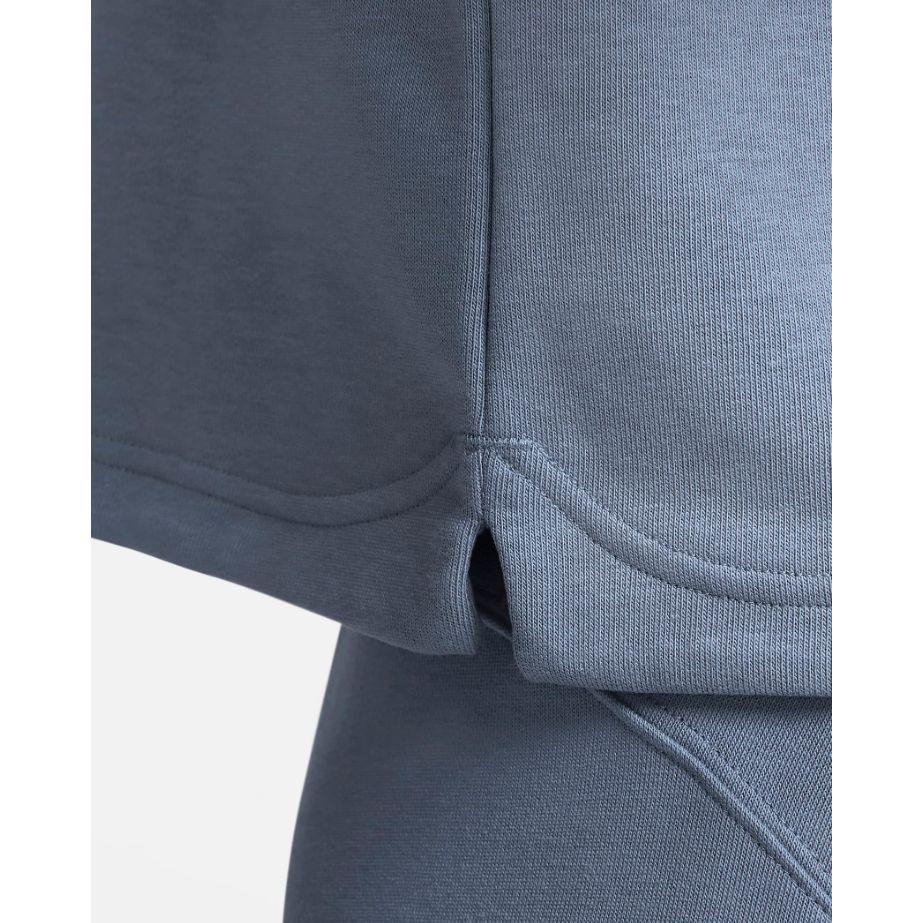 Nike Solid Color Stand Collar Long Sleeve Short Sweatshirt Women sweatshirt Blue FB4152-491