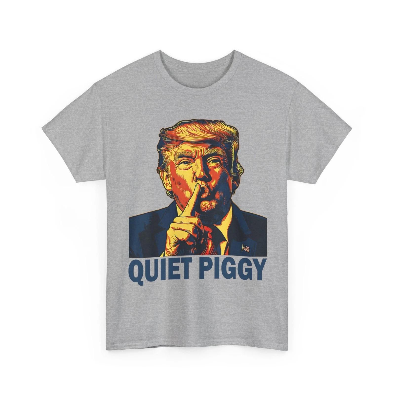 Funny Quiet Piggy T shirt 2XL