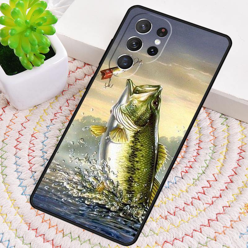 Pike Fish Fishing Bait TPU Phone Case For Samsung Galaxy note 10 pro S26 S25 S24 S23 S22 Ultra Plus S21 FE S20 Shockproof Cover