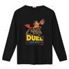 Steven Spielberg Duel Movie T Shirt Retro Horror Truck Design for Premium Quality Cotton Vintage Washed Fashion Breathable