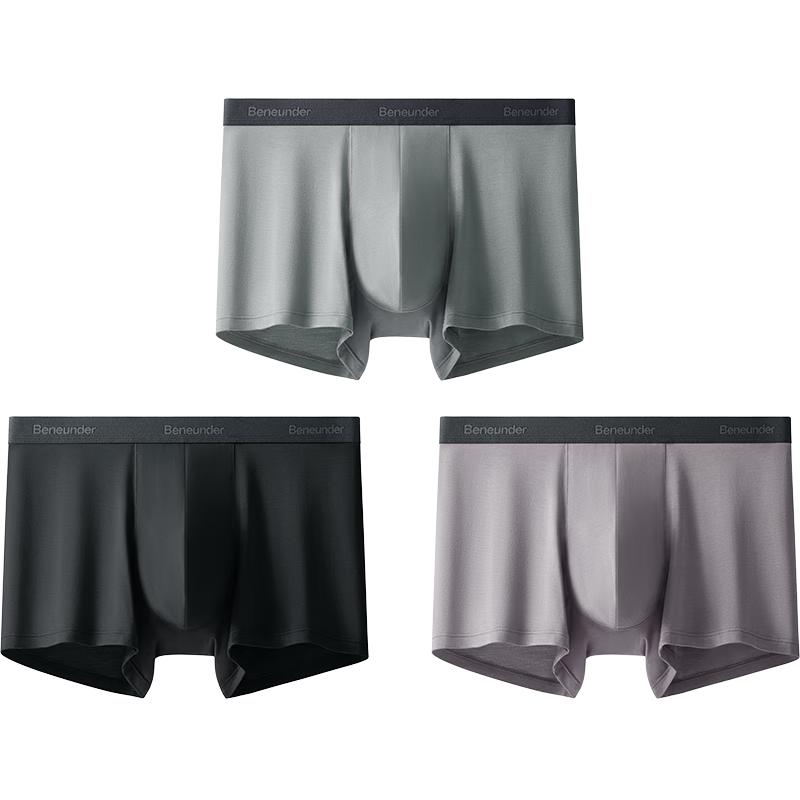 

Beneunder Men s Modal Antibacterial Boxer Briefs 3-Pack 2XL
