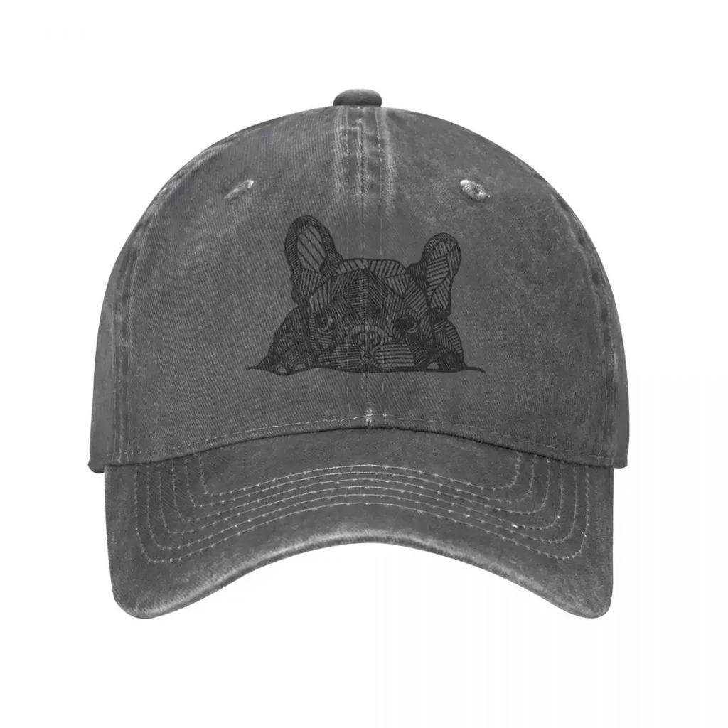 French Bulldog Puppy Dog Lover Men Women Baseball Caps Distressed Washed Hats Cap Retro Outdoor All Seasons Gift Cap