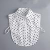 Hollow Lace Chiffon Doll Cotton Fake Collar Blouse Sweater Detachable Shirt Collar False Collar Lapel Women Top Collars Decor