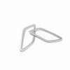 Cover Trim Matte Silver Dashboard Side Outlet Vent ABS For Benz GLA CLA 2013-19