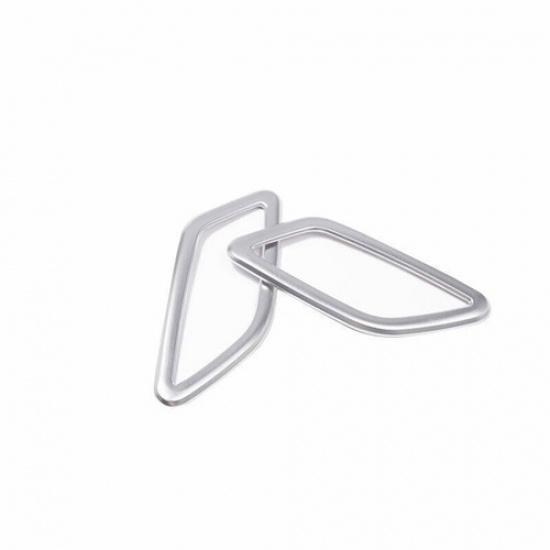 Cover Trim Matte Silver Dashboard Side Outlet Vent ABS For Benz GLA CLA 2013-19