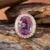 Natural Citrine Amethyst Colored Treasure Necklace Women'S Millennium Cut S925 Sterling Silver Pendant Light Luxury High-End Jewelry