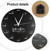 Artistic Musical Clock Design Mechanism Artistic Wall Decor 30*30cm Acrylic Home Decoration 30x30cm Wall Clock
