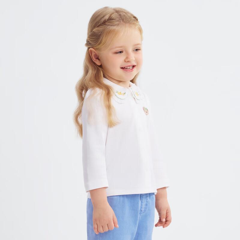PawinPaw Cartoon Bear Baby Girls' Polo T-Shirt