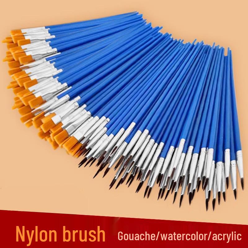 

Плоская нейлоновая кисть для масляной, акварельной, гуашевой и акриловой живописи Flat Brush