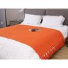 Nordic Solid Color Wool Blanket Woven Pattern Hotel Bed Tail Towel Sofa Blanket Knitted Nap Bed Cover Travel Shawl