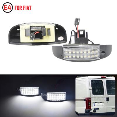 2PCS LED License Number Plate Light For Citroen Jumpy Jumper Peugeot Boxer OEM Part 1303499808 For Fiat Ducato 1994-2006