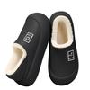 Waterproof Cotton Slippers: Women's/Men's Non-Slip Thick-Soled, Plus Velvet, Warm, Closed Heel for Autumn/Winter.