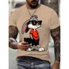Fashion Cartoon Rabbit Graphic T Shirts For Men Summer Trend Hip Hop 3D Printed Kids T-shirts Cool Streetwear Breathable Tees