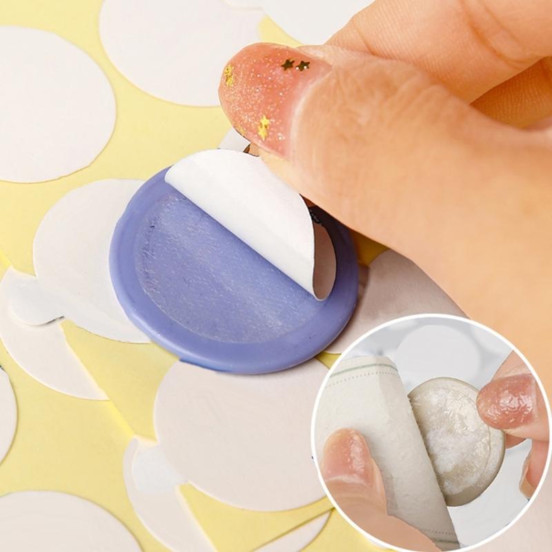 Double-Sided Stickers Round Adhesive Dots for Wax Seal 10Sheets (100pcs) Improve DIY Project Craft Adhesive Waxing