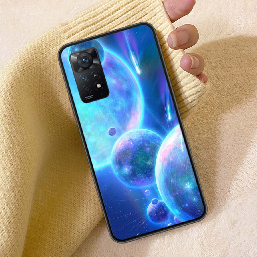 The Galaxy Phone Case For Redmi 13C 14C Note 14 13 Pro Plus 5G Clear Capa 12 12C 10A 10C 10 9A 9C 9T 9 8 Pro Cover TPU Shell Coq