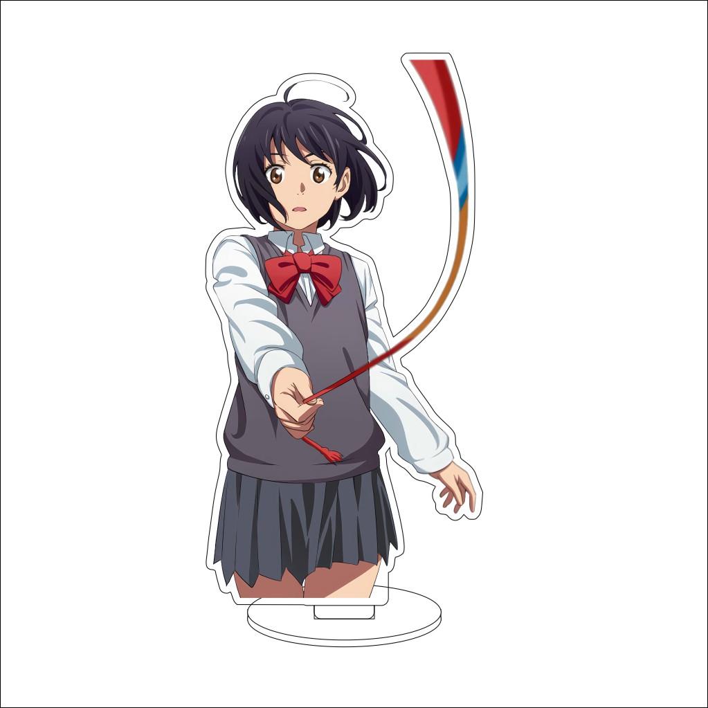 16CM Anime Your Name Cosplay Acrylic Stand Ornaments Okudera Miki Natori Sayaka Tachibana Taki Figure Stand Halloween Gifts