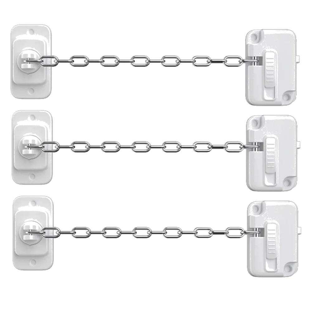 3-1pc Window Restrictor Child Safety Locks Self Adhesive Window Limit Stop Locks No Drilling Adjustable for Child Pets Safety