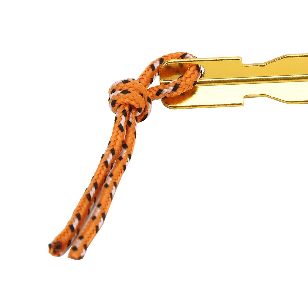 8Pcs Outdoor Aluminium Alloy Trigone Tent Peg Stakes Accessory for Campinggolden